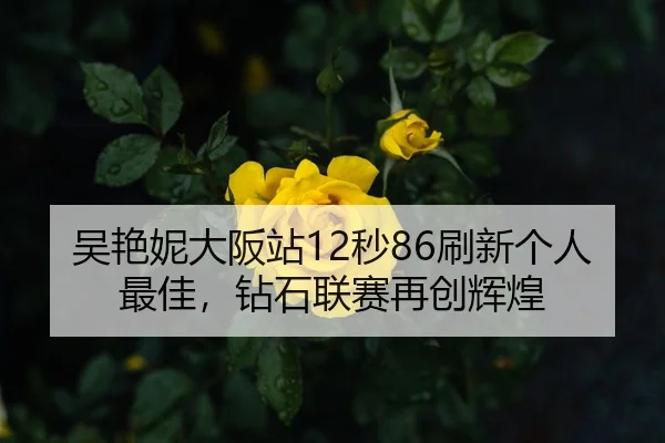 吴艳妮大阪站12秒86刷新个人最佳，钻石联赛再创辉煌